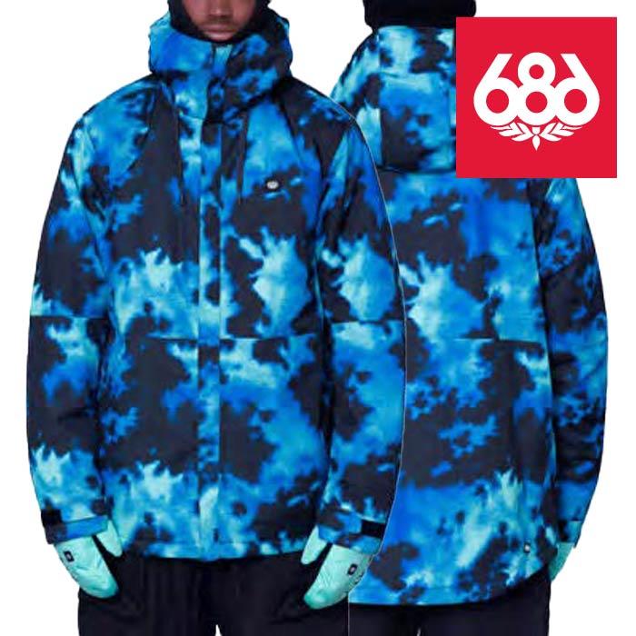 日本正規品 スノーボード ウェア シックスエイトシックス ジャケット 23-24 686 MEN'S FOUNDATION INSULATED JACKET Blue Slush Nebula メンズ 男性