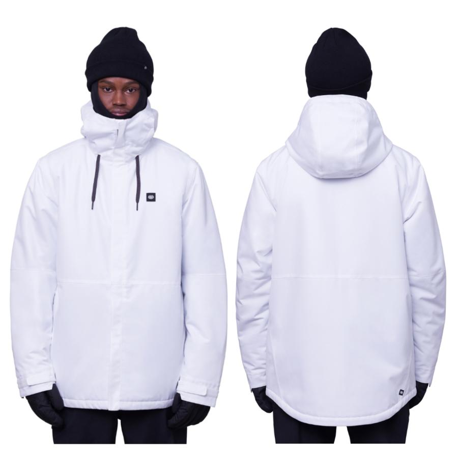 日本正規品 スノーボード ウェア シックスエイトシックス ジャケット 23-24 686 MEN'S FOUNDATION INSULATED JACKET White メンズ 男性