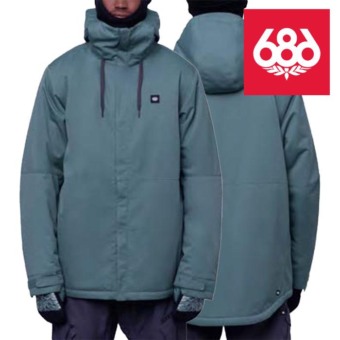 日本正規品 スノーボード ウェア シックスエイトシックス ジャケット 23-24 686 MEN'S FOUNDATION INSULATED JACKET Cypress Green メンズ 男性