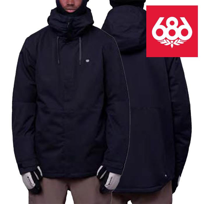 686 MEN'S シックスエイトシックス ウェア ジャケット 23-24 FOUNDATION INSULATED JACKET Black メンズ 男性 スノーボード 日本正規品 予約