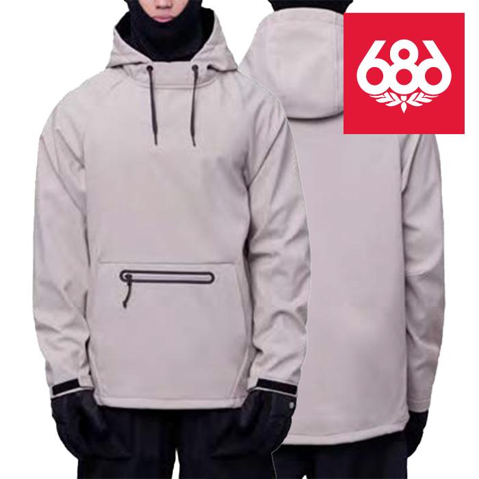 686 MEN'S シックスエイトシックス ウェア ジャケット 23-24 WATERPROOF HOODY Putty メンズ 男性 フーディ スノーボード 日本正規品 予約