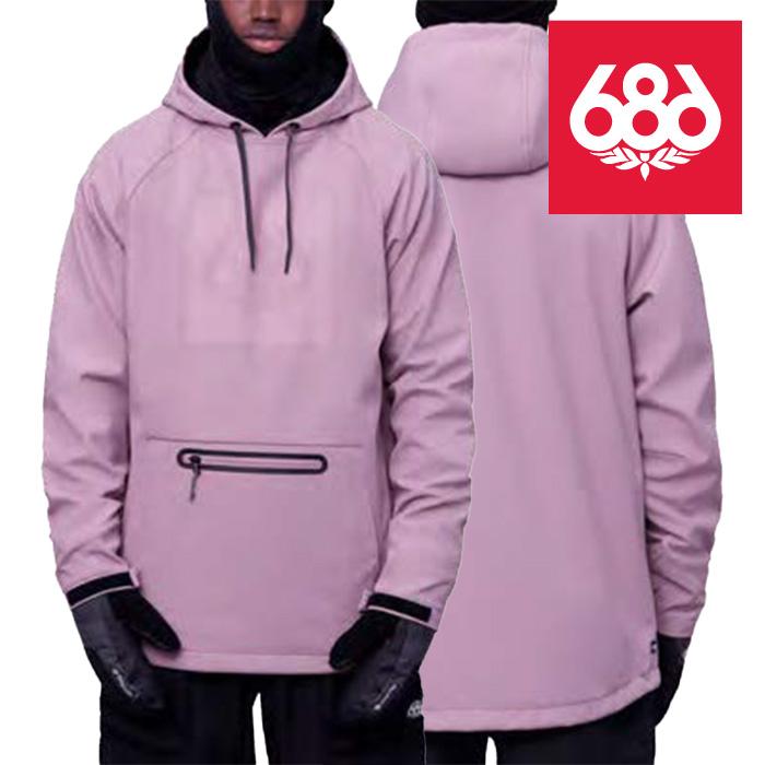 686 MEN'S シックスエイトシックス ウェア ジャケット 23-24 WATERPROOF HOODY Dusty Mauve メンズ 男性 フーディ スノーボード 日本正規品 予約