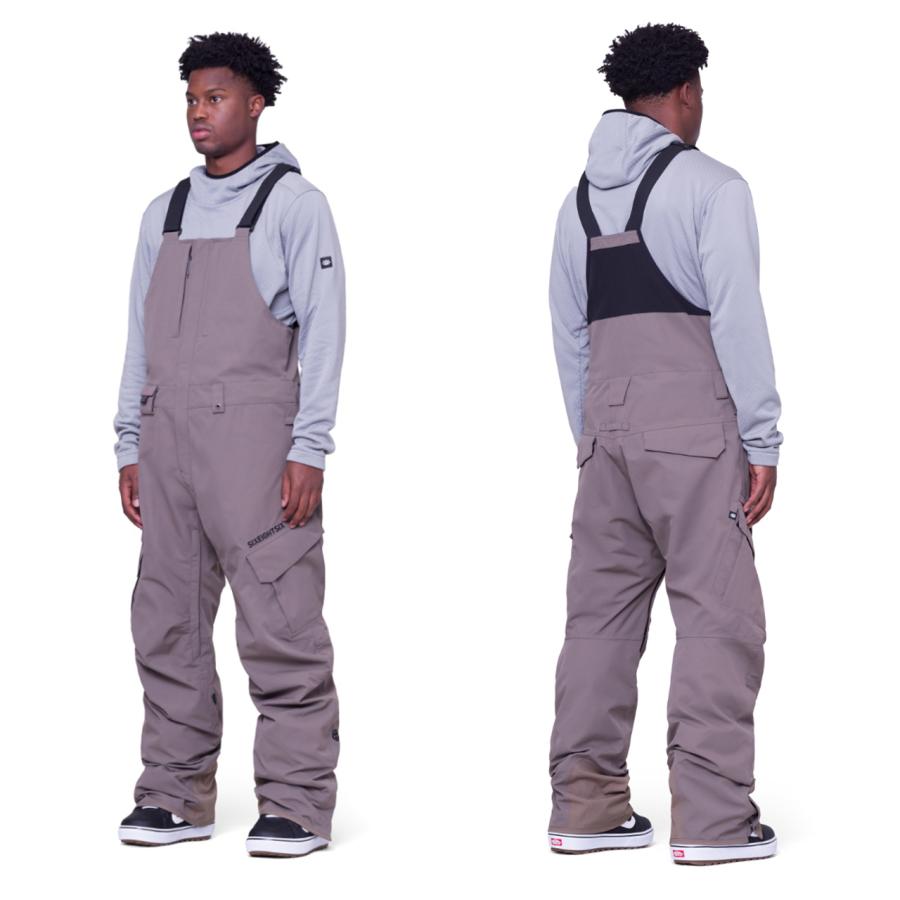 日本正規品 スノーボード ウェア シックスエイトシックス パンツ 23-24 686 MEN'S SMARTY 3-IN-1 CARGO BIB Tobacco メンズ 男性 カーゴ ビブパンツ