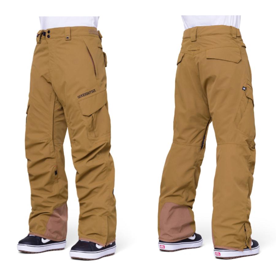 日本正規品 スノーボード ウェア シックスエイトシックス パンツ 23-24 686 MEN'S SMARTY 3-IN-1 CARGO PANT Breen メンズ 男性 カーゴパンツ