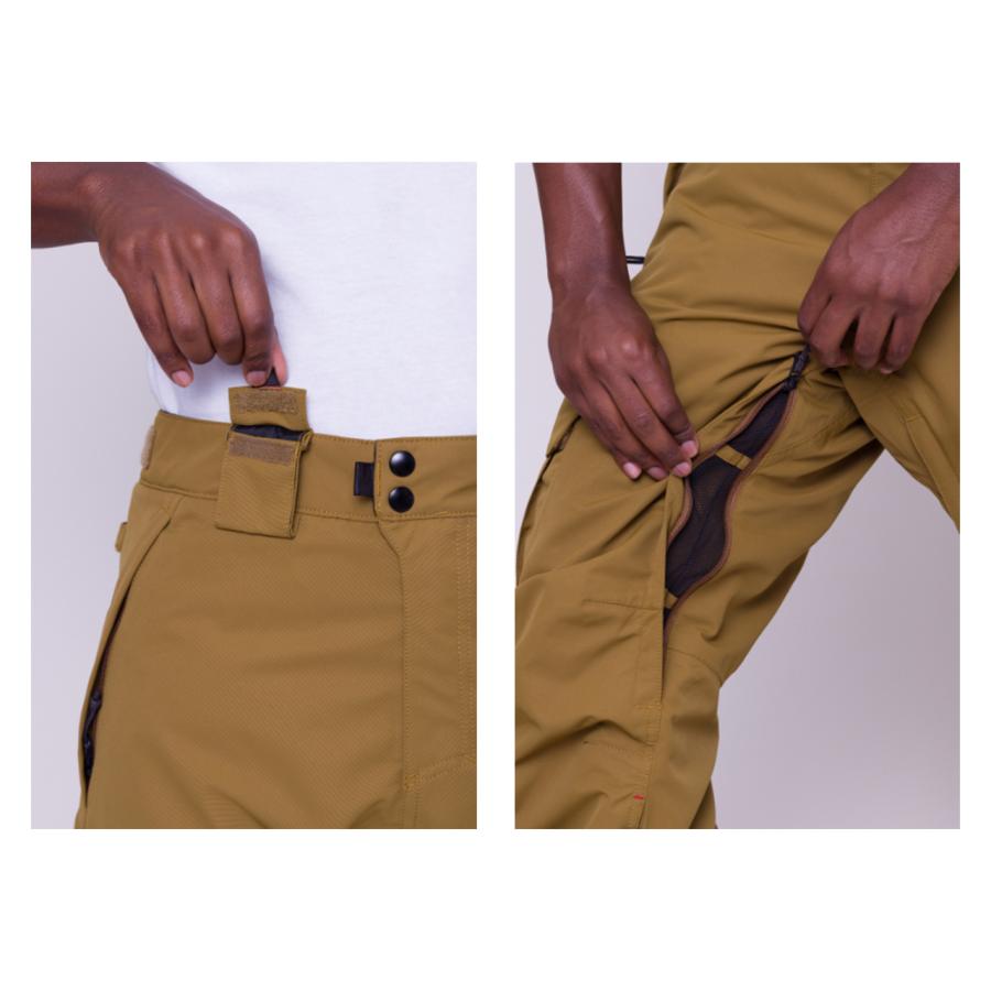 日本正規品 スノーボード ウェア シックスエイトシックス パンツ 23-24 686 MEN'S SMARTY 3-IN-1 CARGO PANT Breen メンズ 男性 カーゴパンツ