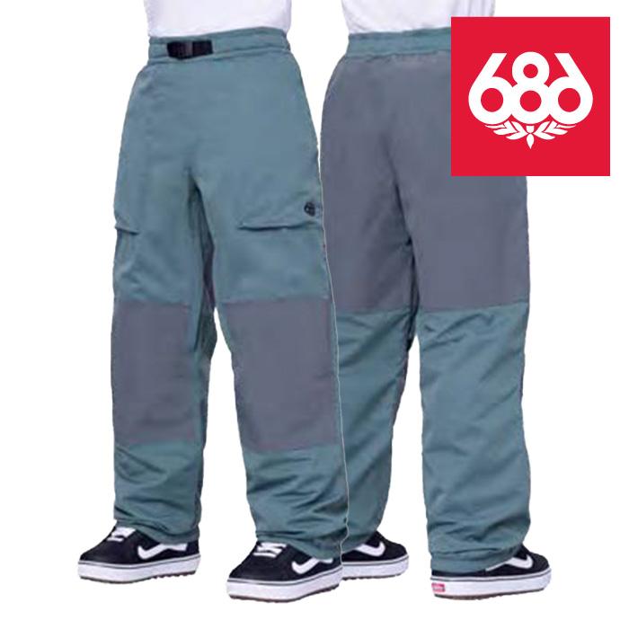 日本正規品 スノーボード ウェア シックスエイトシックス パンツ 23-24 686 MEN'S 2.5L GHOST PANT Cypress Green ゴースト パンツ メンズ 男性