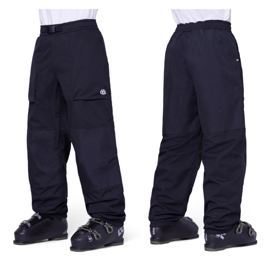 日本正規品 スノーボード ウェア シックスエイトシックス パンツ 23-24 686 MEN'S 2.5L GHOST PANT Black ゴースト パンツ メンズ 男性