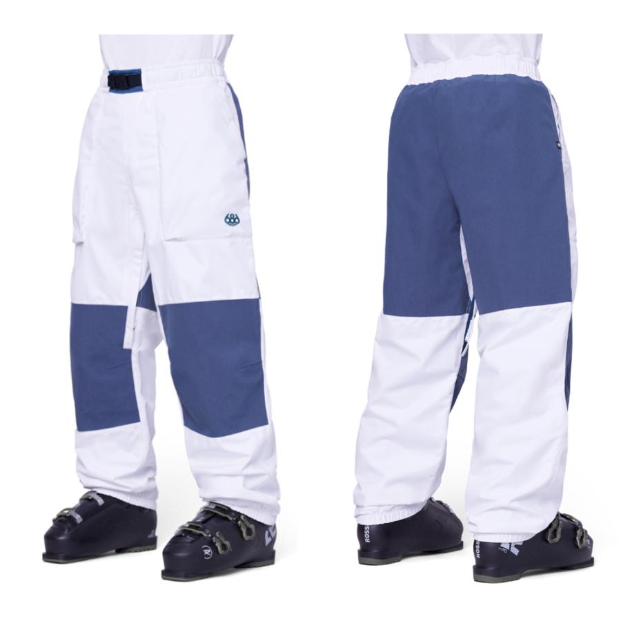 日本正規品 スノーボード ウェア シックスエイトシックス パンツ 23-24 686 MEN'S 2.5L GHOST PANT White Colorblock ゴースト パンツ メンズ 男性