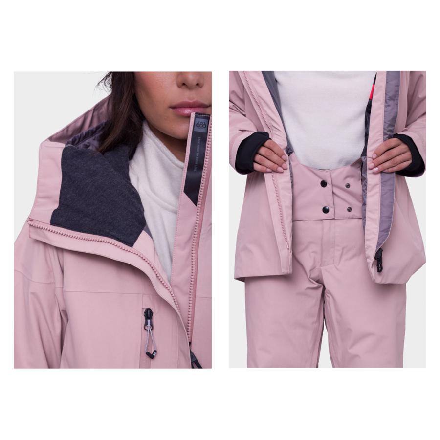 日本正規品 スノーボード ウェア シックスエイトシックス ジャケット 23-24 686 WOMEN'S GORE-TEX SKYLINE SHELL JACKET Dusty Mauve ゴアテックス