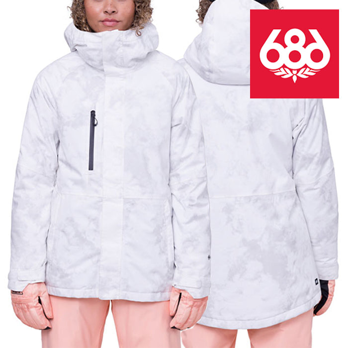 日本正規品 スノーボード ウェア  シックスエイトシックス ジャケット 23-24 686 WOMEN'S GORE-TEX WILLOW INSULATED JACKET Grey Dazed ゴアテックス