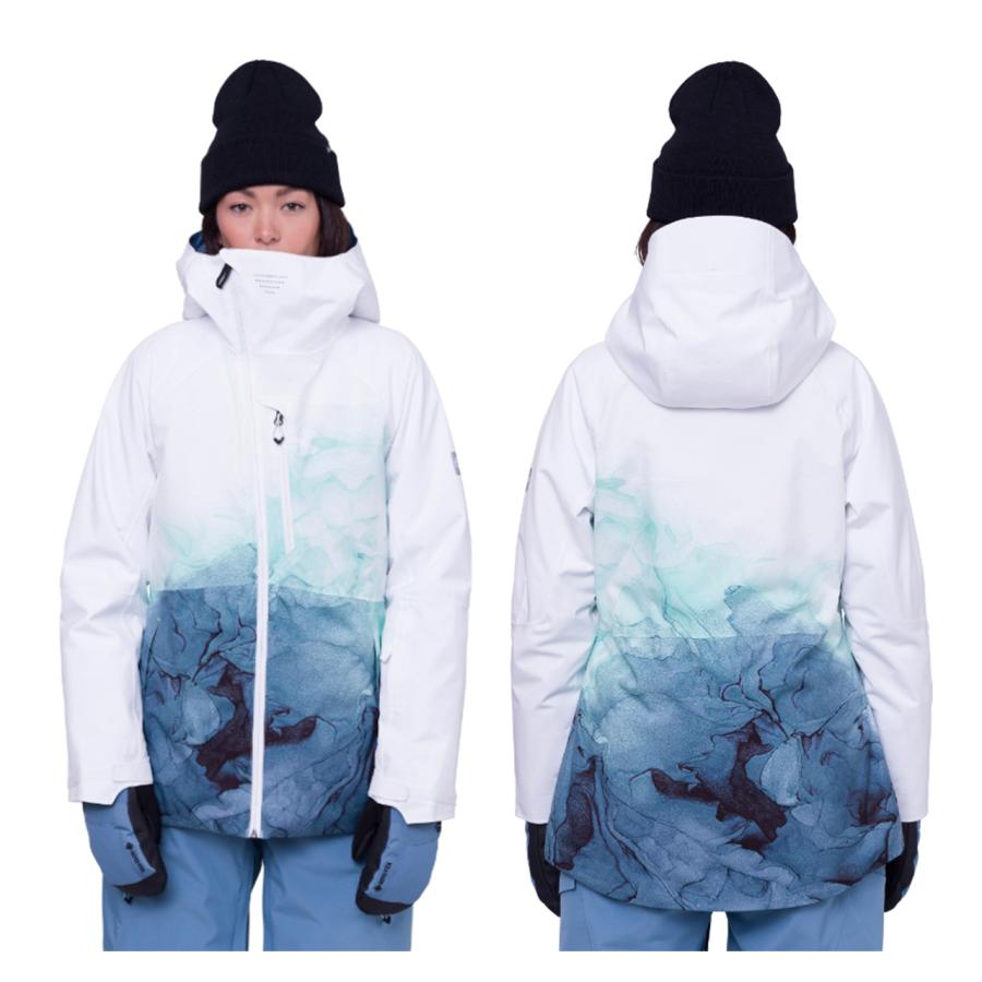 日本正規品 スノーボード ウェア シックスエイトシックス ジャケット 23-24 686 WOMEN'S HYDRA INSULATED JACKET White Orion Blue Cloudbreak ウィメンズ