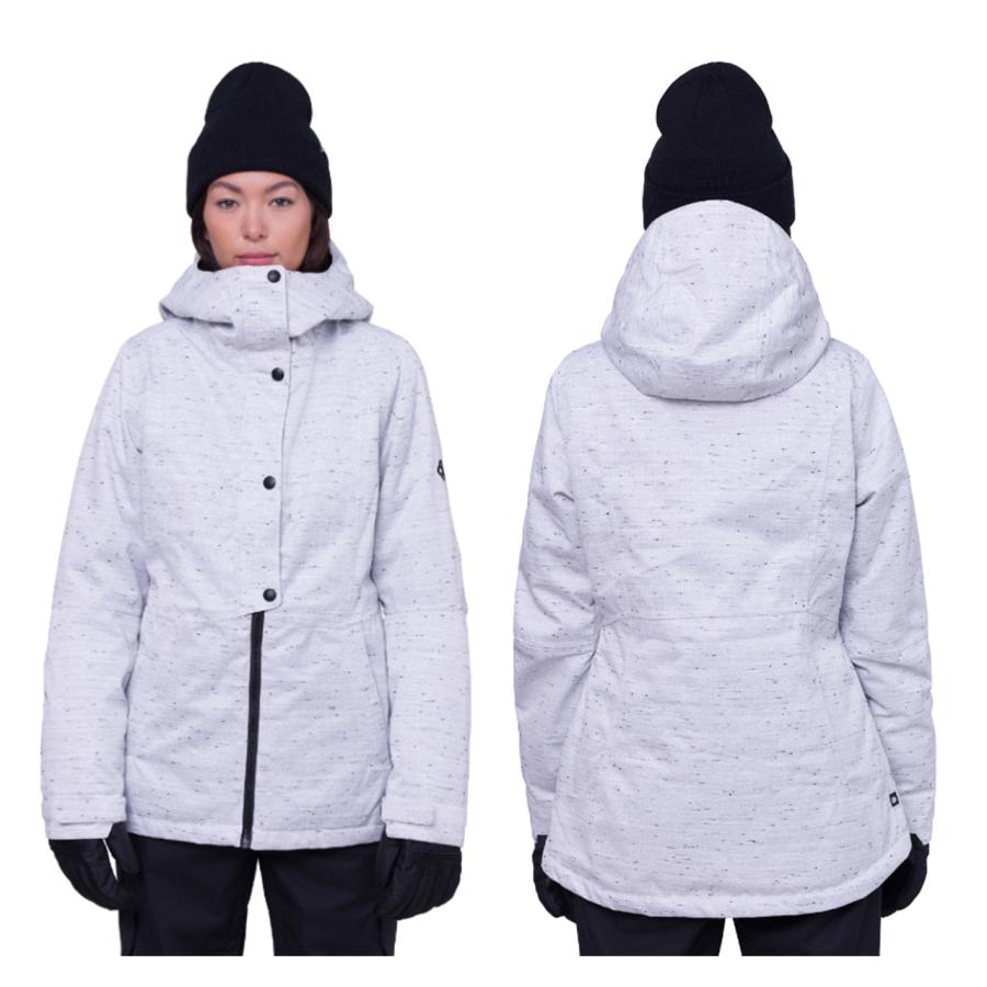 日本正規品 スノーボード ウェア シックスエイトシックス ジャケット 23-24 686 WOMEN'S RUMOR INSULATED JACKET White Slub ウィメンズ 女性