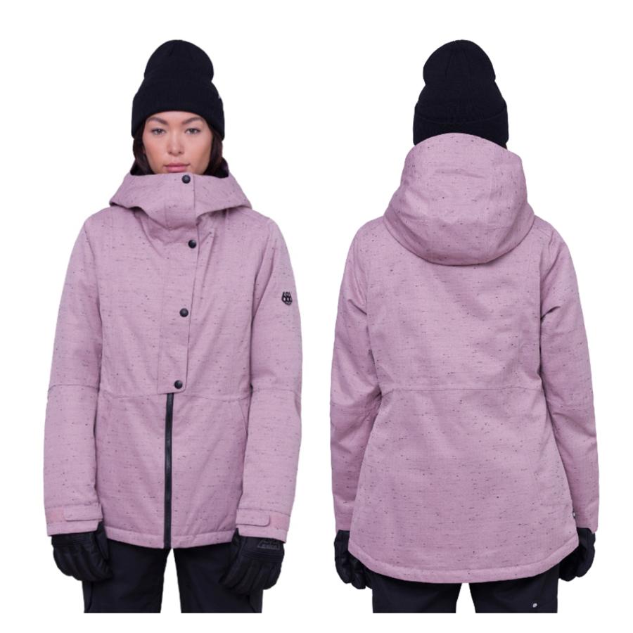 日本正規品 スノーボード ウェア シックスエイトシックス ジャケット 23-24 686 WOMEN'S RUMOR INSULATED JACKET Dusty Mauve Slub ウィメンズ 女性