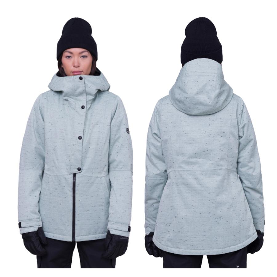 日本正規品 スノーボード ウェア シックスエイトシックス ジャケット 23-24 686 WOMEN'S RUMOR INSULATED JACKET Dusty Sage Slub ウィメンズ 女性