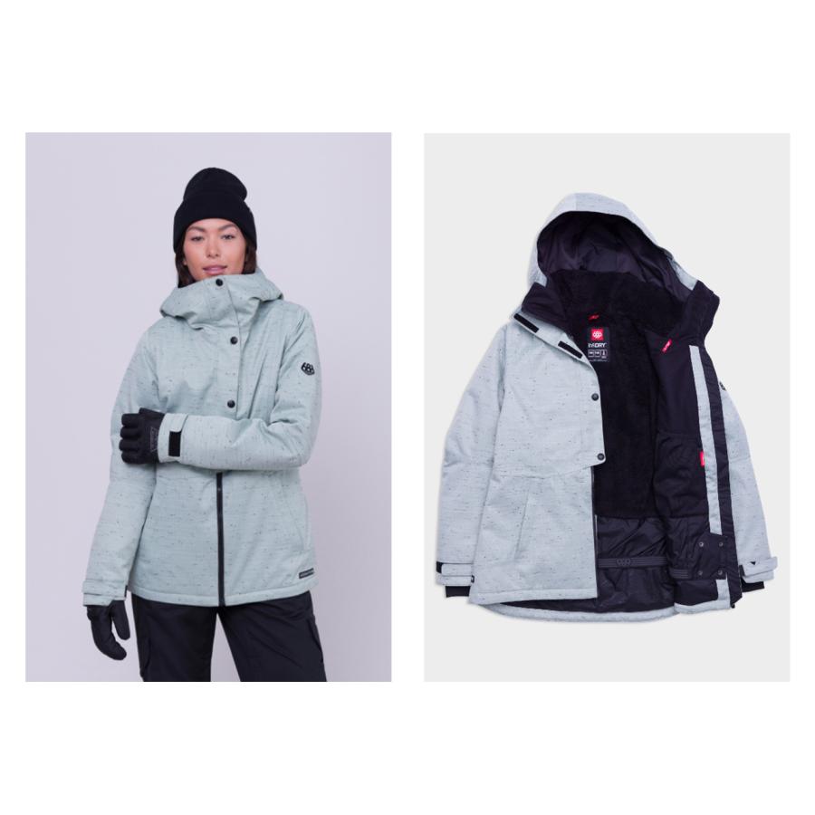 日本正規品 スノーボード ウェア シックスエイトシックス ジャケット 23-24 686 WOMEN'S RUMOR INSULATED JACKET Dusty Sage Slub ウィメンズ 女性