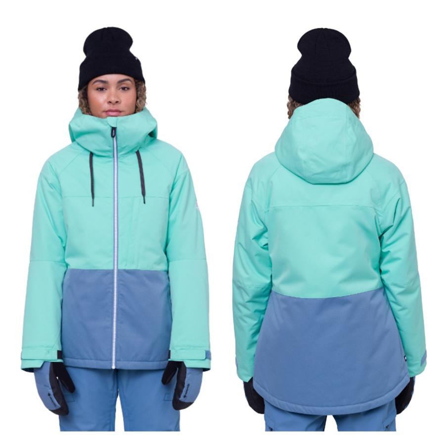 日本正規品 スノーボード ウェア シックスエイトシックス ジャケット 23-24 686 WOMEN'S ATHENA INSULATED JACKET Spearmint Colorblock ウィメンズ 女性