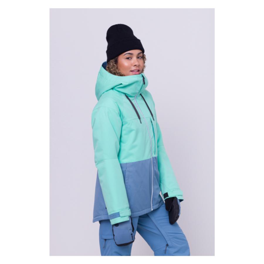 日本正規品 スノーボード ウェア シックスエイトシックス ジャケット 23-24 686 WOMEN'S ATHENA INSULATED JACKET Spearmint Colorblock ウィメンズ 女性