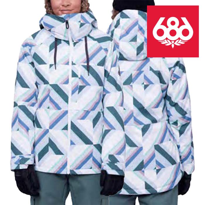 686 WOMEN'S シックスエイトシックス ウェア ジャケット 23-24 ATHENA INSULATED JACKET Geo Stripe ウィメンズ 女性 スノーボード 日本正規品 予約