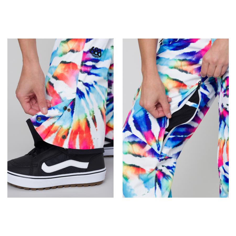 日本正規品 スノーボード ウェア シックスエイトシックス パンツ 23-24 686 WOMEN'S AURA INSULATED CARGO PANT Grateful Dead White Tie Dye カーゴパンツ