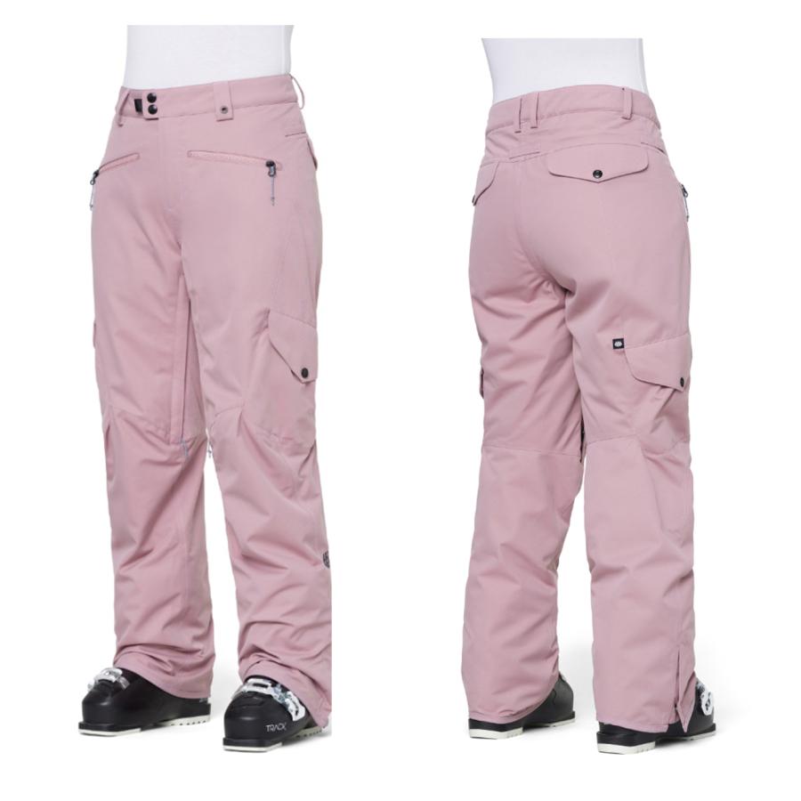 日本正規品 スノーボード ウェア シックスエイトシックス パンツ 23-24 686 WOMEN'S AURA INSULATED CARGO PANT Dusty Mauve ウィメンズ 女性 カーゴパンツ