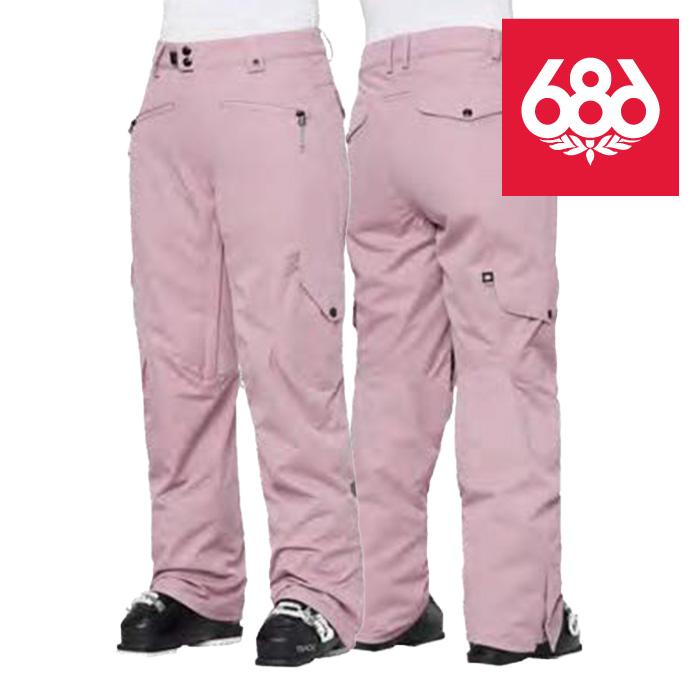 日本正規品 スノーボード ウェア シックスエイトシックス パンツ 23-24 686 WOMEN'S AURA INSULATED CARGO PANT Dusty Mauve ウィメンズ 女性 カーゴパンツ