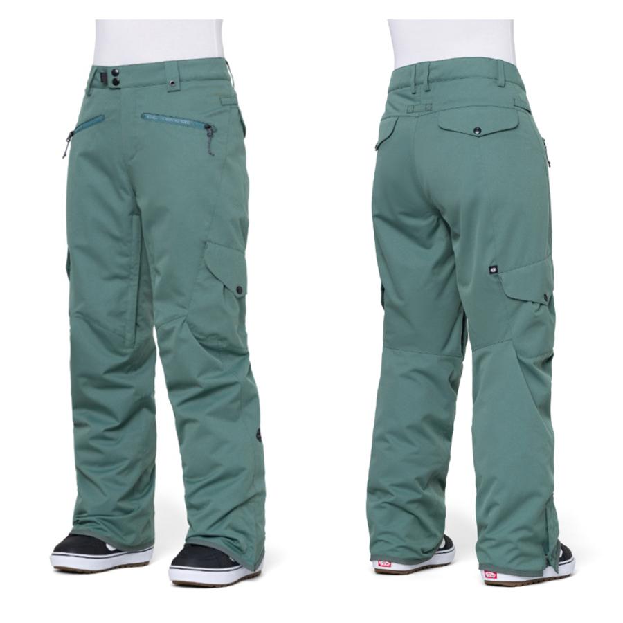 日本正規品 スノーボード ウェア シックスエイトシックス パンツ 23-24 686 WOMEN'S AURA INSULATED CARGO PANT Cypress Green ウィメンズ カーゴパンツ