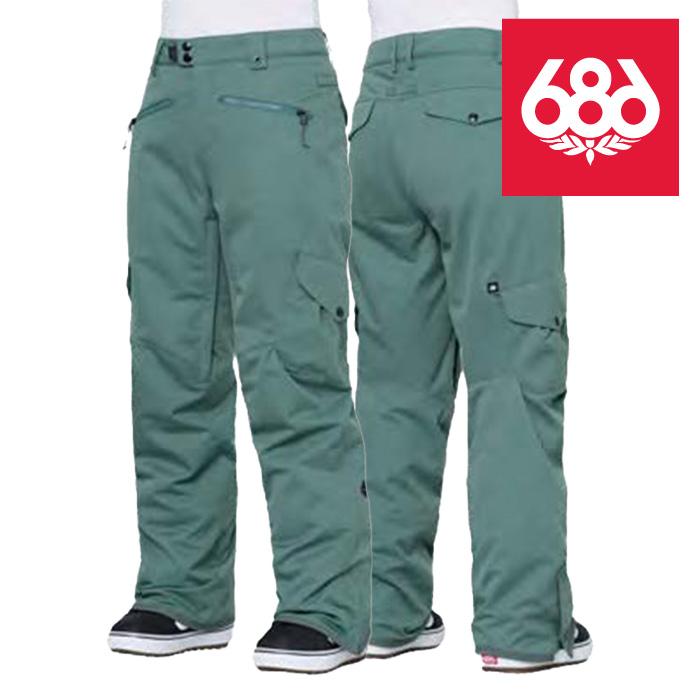 日本正規品 スノーボード ウェア シックスエイトシックス パンツ 23-24 686 WOMEN'S AURA INSULATED CARGO PANT Cypress Green ウィメンズ カーゴパンツ