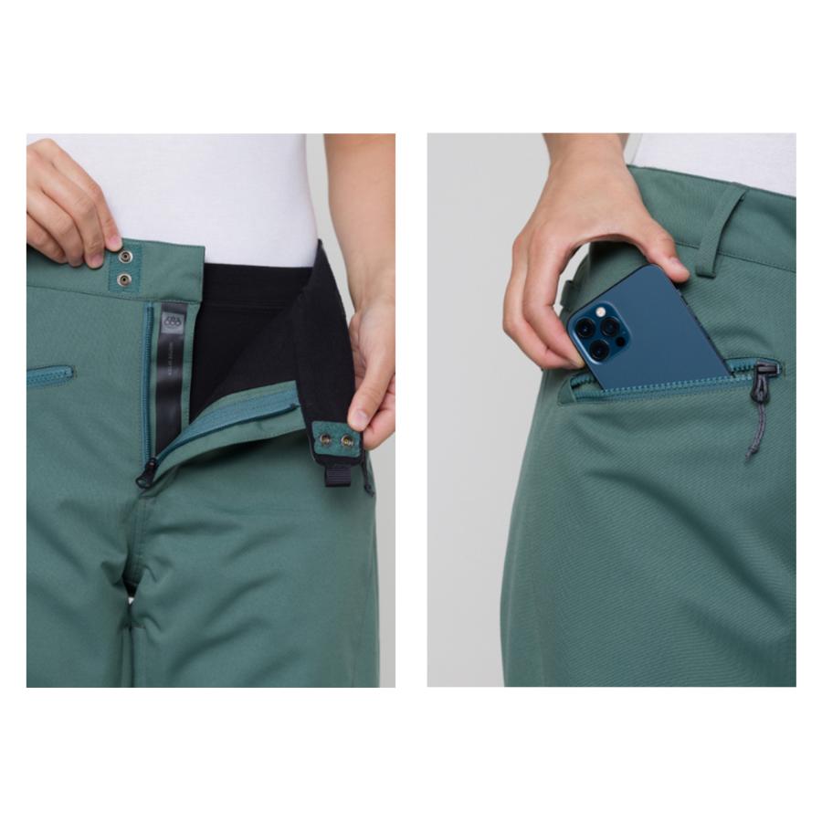 日本正規品 スノーボード ウェア シックスエイトシックス パンツ 23-24 686 WOMEN'S AURA INSULATED CARGO PANT Cypress Green ウィメンズ カーゴパンツ