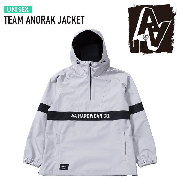 日本正規品 スノーボード ウェア ダブルエー ハードウェア ジャケット 23-24 AA HARDWEAR CO. TEAM ANORAK JACKET Off White RELAXED FIT UNISEX ユニセックス