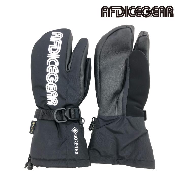 日本正規品 スノーボード グローブ エーエフディ 23-24 AFDICEGEAR TRIGGER GLOVE Black ミット ミトン 手袋 スキー