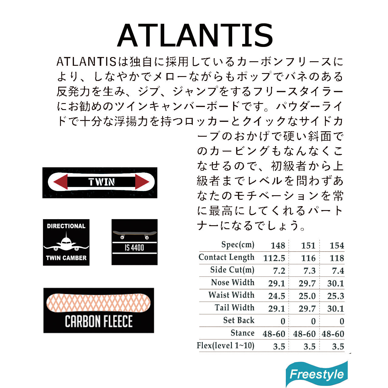 日本正規品 スノーボード 板 アライアン 23-24 ALLIAN ATLANTIS Camber MEN'S アトランティス キャンバー メンズ 男性 SNOWBOARD