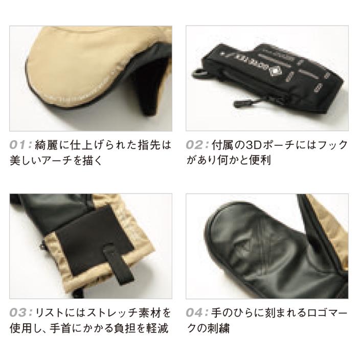 日本正規品 スノーボード グローブ アシュラム 23-24 ASHRAM ARMA Warm Grey スキー ミット ミトン 手袋 GLOVE