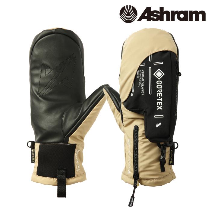 日本正規品 スノーボード グローブ アシュラム 23-24 ASHRAM ARMA Beige スキー ミット ミトン 手袋 GLOVE