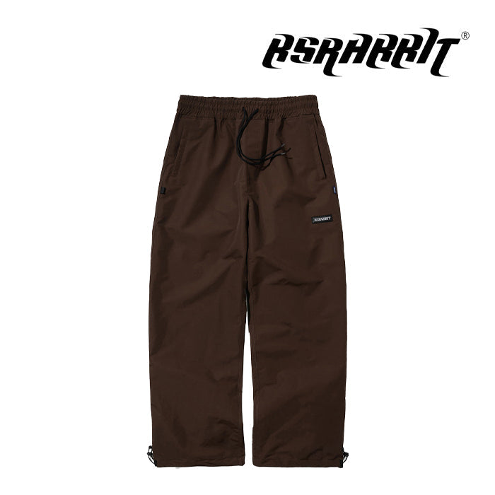 日本正規品 スノーボード ウエア ビエスラビット パンツ 23-24 BSRABBIT BASIC LOGO WIDE TRACK PANTS Chocolate SNOWBOARD PANTS ユニセックス