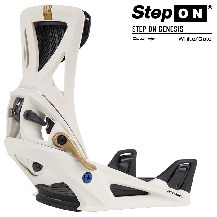 日本正規品 スノーボード ビンディング バートン ステップオン ジェネシス リフレックス 23-24 BURTON MEN'S STEP ON GENESIS Re:Flex White/Gold メンズ スノボ