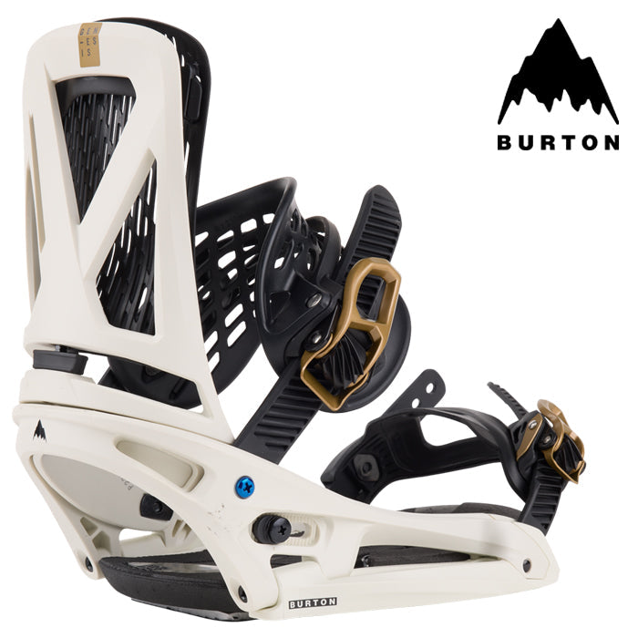 日本正規品 スノーボード ビンディング バートン ジェネシス 金具 23-24 BURTON MEN'S GENESIS EST White/Gold The Channel専用 バインディング メンズ スノボー