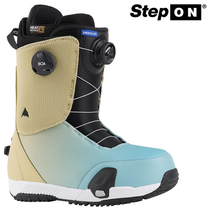 日本正規品 スノーボード バートン ステップオン ブーツ スワス 23-24 BURTON MEN'S SWATH STEP ON Mushroom メンズ 男性 BOAフィットシステム 2024 スノボー