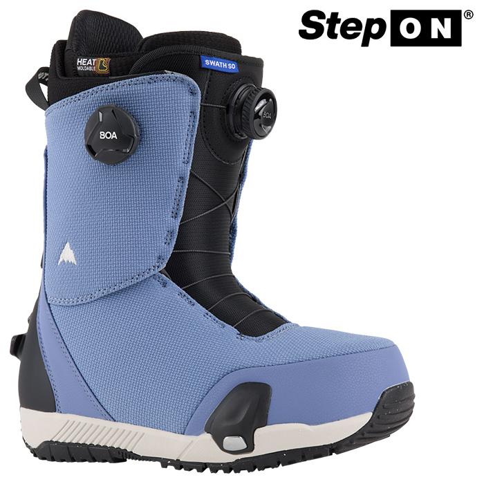 日本正規品 スノーボード バートン ステップオン ブーツ スワス 23-24 BURTON MEN'S SWATH STEP ON Slate Blue メンズ 男性 BOAフィットシステム 2024 スノボー