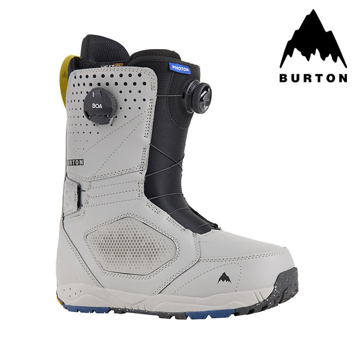 日本正規品 スノーボード ブーツ バートン フォトン ボア ワイド 23-24 BURTON MEN'S PHOTON BOA WIDE Gray メンズ 男性 BOAフィットシステム 2024 スノボー