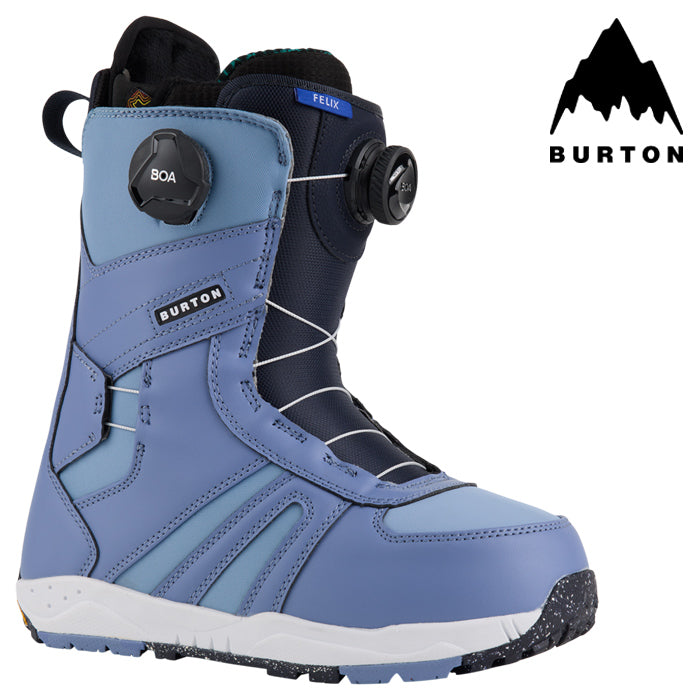 日本正規品 スノーボード ブーツ バートン フェリックス ボア 23-24 BURTON WOMEN'S FELIX BOA Slate Blue ウィメンズ 女性 BOAフィットシステム 2024 スノボー