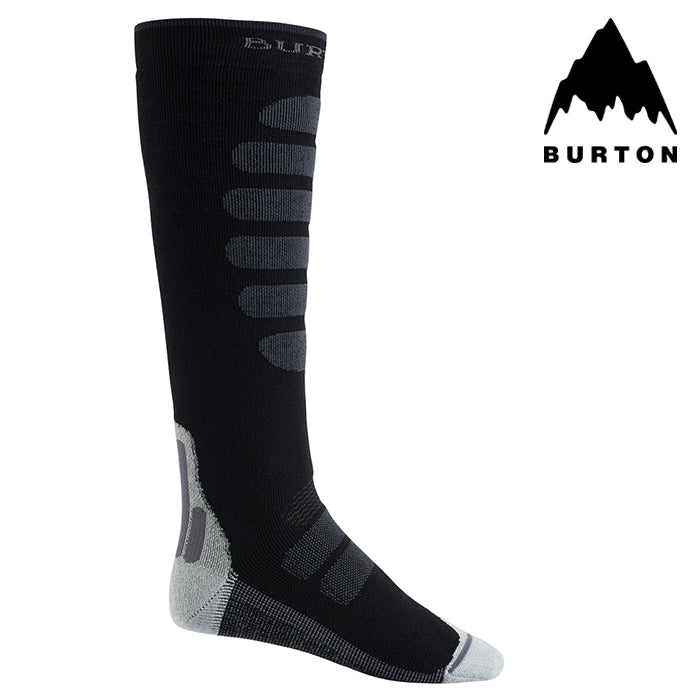 BURTON バートン ソックス 23-24 MEN'S PERFORMANCE + MIDWEIGHT SOCKS True Black 靴下 メンズ 男性 スノーボード 日本正規品