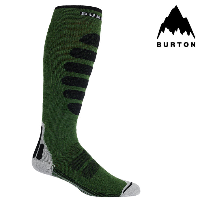 BURTON バートン ソックス 23-24 MEN'S PERFORMANCE + MIDWEIGHT SOCKS Martini Olive 靴下 メンズ 男性 スノーボード 日本正規品