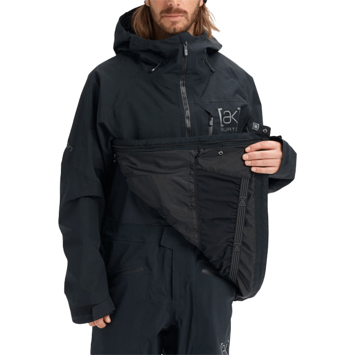 日本正規品 スノーボード ウェア バートン ジャケット 23-24 BURTON MEN'S [AK] VELOCITY GORE-TEX 2L ANORAK JACKET True Black メンズ アノラック