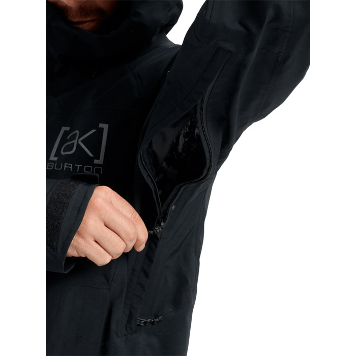 日本正規品 スノーボード ウェア バートン ジャケット 23-24 BURTON MEN'S [AK] VELOCITY GORE-TEX 2L ANORAK JACKET True Black メンズ アノラック