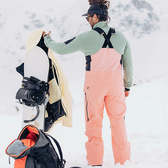 日本正規品 スノーボード ウェア バートン パンツ 23-24 BURTON MEN'S [AK] FREEBIRD GORE-TEX 3L STRETCH BIB PANTS Reef Pink メンズ ビブパンツ