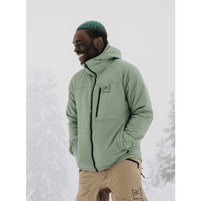 日本正規品 スノーボード ウェア バートン ジャケット 23-24 BURTON MEN'S [AK] HELIUM HOODED STRETCH INSULATED JACKET Hedge Green メンズ 男性