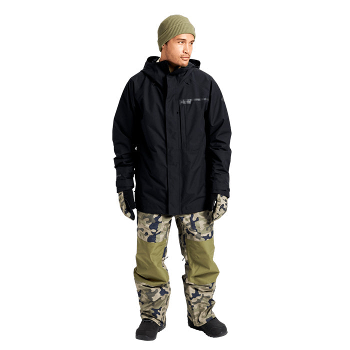 日本正規品 スノーボード ウェア バートン ジャケット 23-24 BURTON MEN'S POWLINE GORE-TEX 2L JACKET True Black メンズ 男性 ゴアテックス