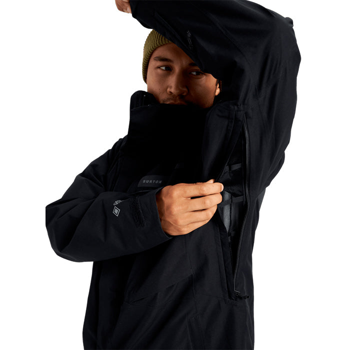 日本正規品 スノーボード ウェア バートン ジャケット 23-24 BURTON MEN'S POWLINE GORE-TEX 2L JACKET True Black メンズ 男性 ゴアテックス