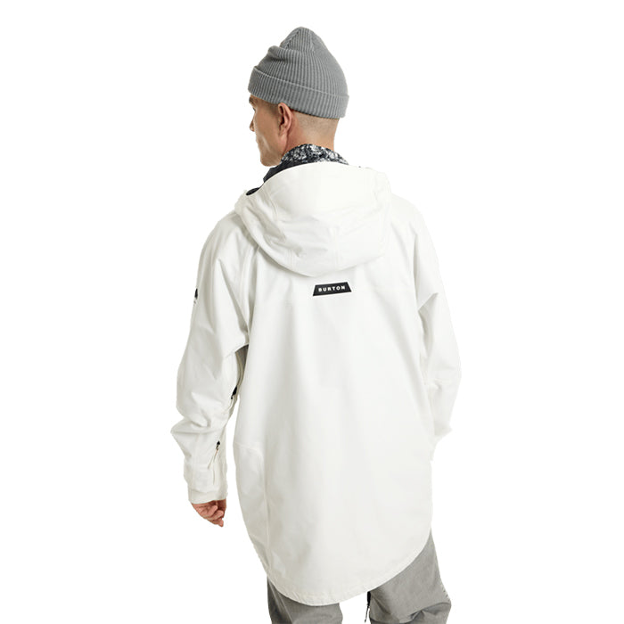 日本正規品 スノーボード ウェア バートン ジャケット 23-24 BURTON MEN'S POWLINE GORE-TEX 2L JACKET Stout White/True Black メンズ 男性 ゴアテックス