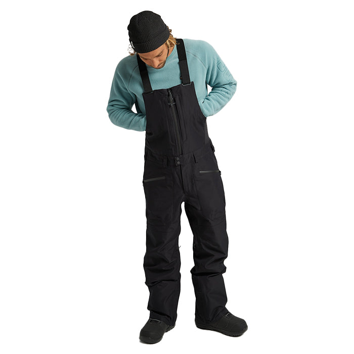 日本正規品 スノーボード ウェア バートン パンツ 23-24 BURTON MEN'S RESERVE GORE-TEX 2L BIB PANTS True Black メンズ 男性 ゴアテックス ビブパンツ